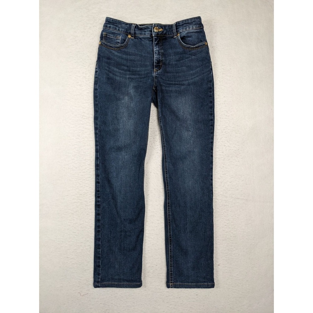 Chicos So Lifting Skinny Jeans 0.5 or 6 Small Regular Medium Wash Blue